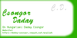 csongor daday business card